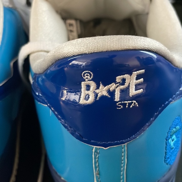 A Bathing Ape Bape Sta Navy FS-001 Sneaker DS Size 13 Used excellent condition - Picture 7 of 14